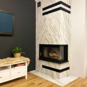 Fornir Kamienny White Marble 2MM 305x122x0,2 cm cena za 3.721m2